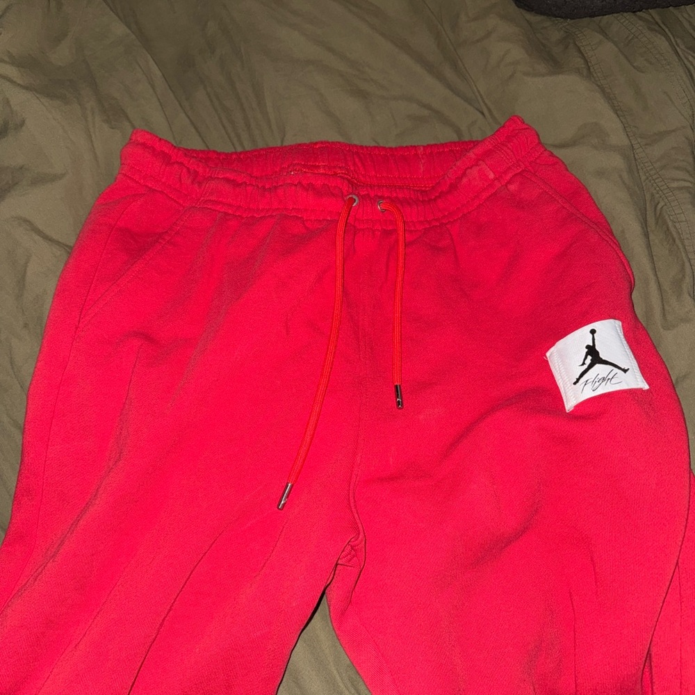 Nike Air Jordan Red Sweatpants Size L